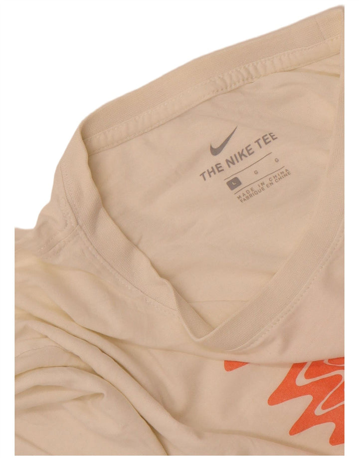 Мужская футболка с рисунком Nike, большая белая