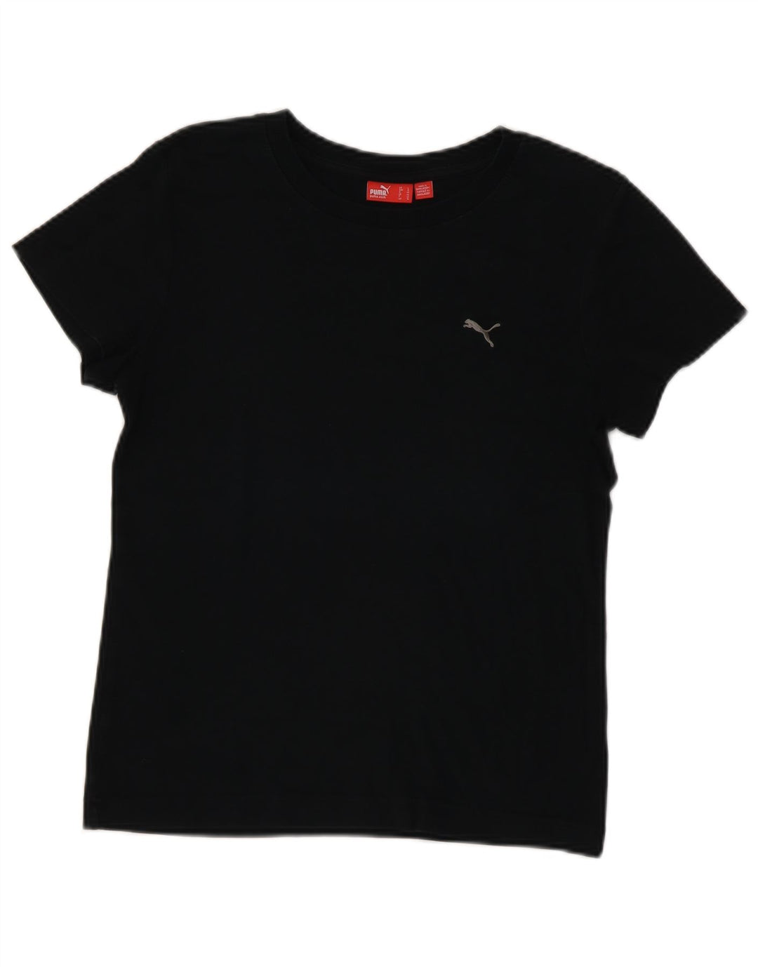 Женская футболка Puma Top UK 14, средний черный хлопок