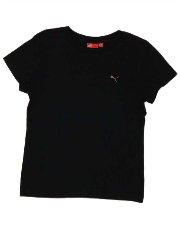 Женская футболка Puma Top UK 14, средний черный хлопок