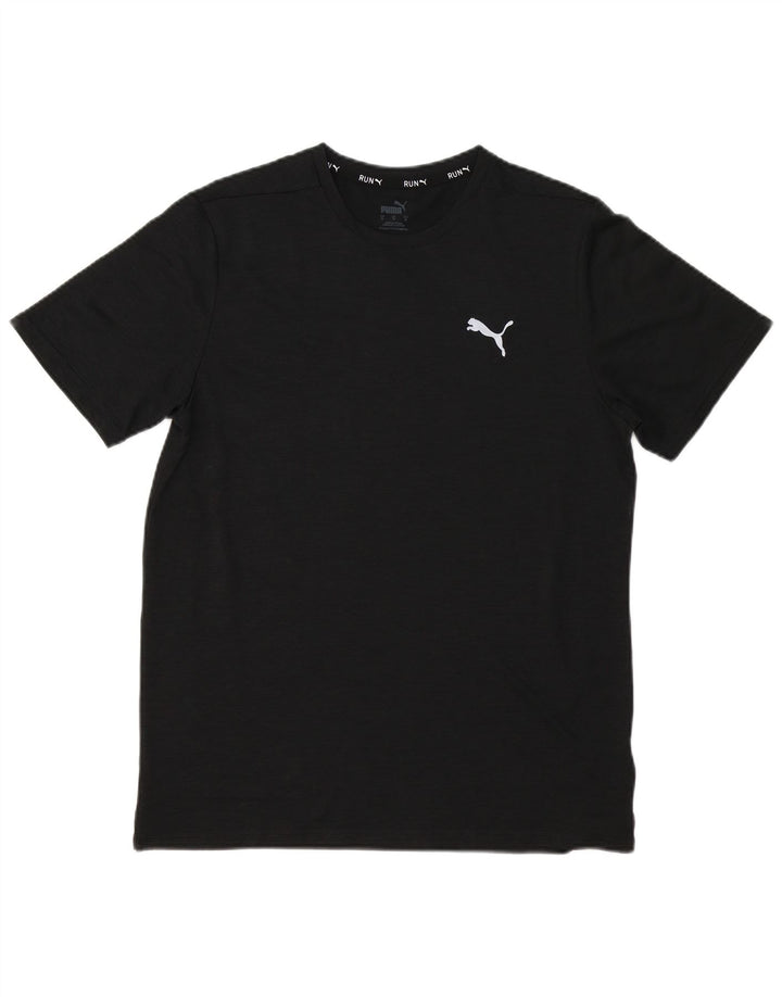Мужская футболка Puma из полиэстера среднего размера, черная