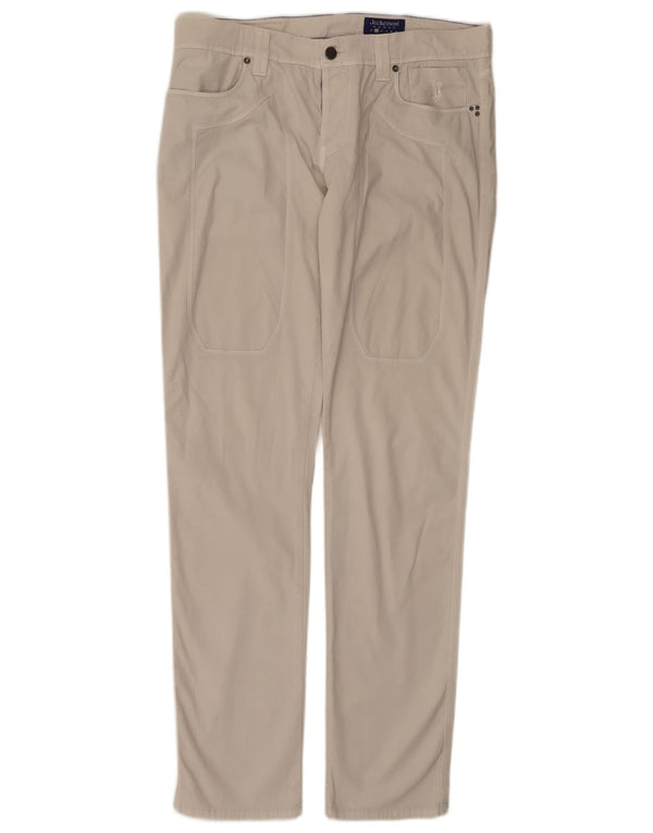 Женские узкие повседневные брюки Jeckerson W34 L34 Off White