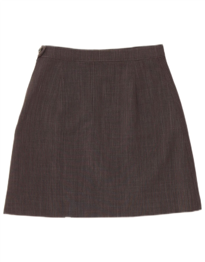 ВИНТАЖНАЯ женская юбка-трапеция W26, маленькая, серая