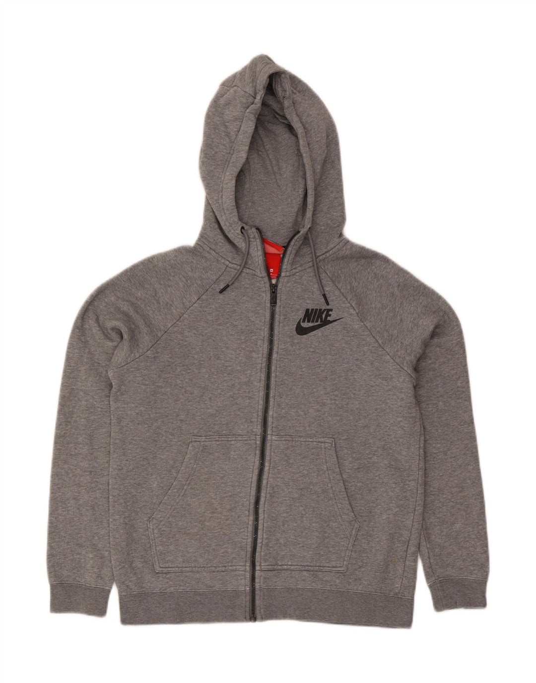 NIKE Mens Zip Hoodie Sweater Medium Grey Cotton Vintage Nike and Second-Hand Nike from Messina Hembry 