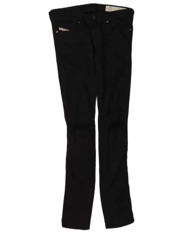 Женские супертонкие джинсы скинни Diesel Skinzee с низкой талией W27 L32, черные
