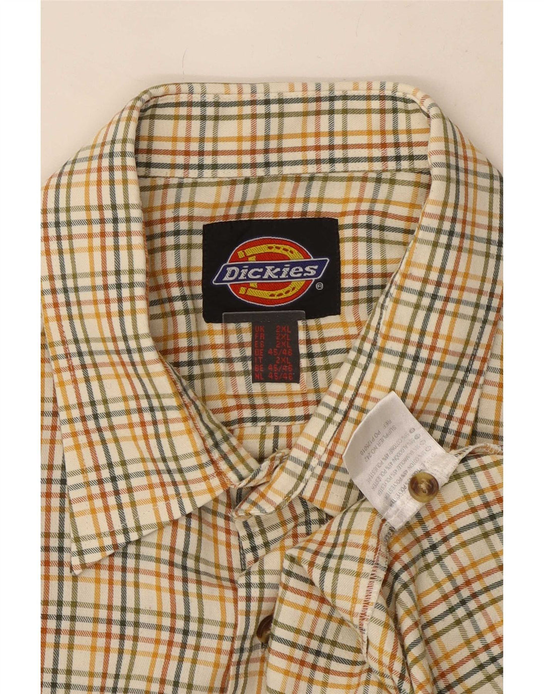 Мужская фланелевая рубашка Dickies 2XL, хлопок в разноцветную клетку