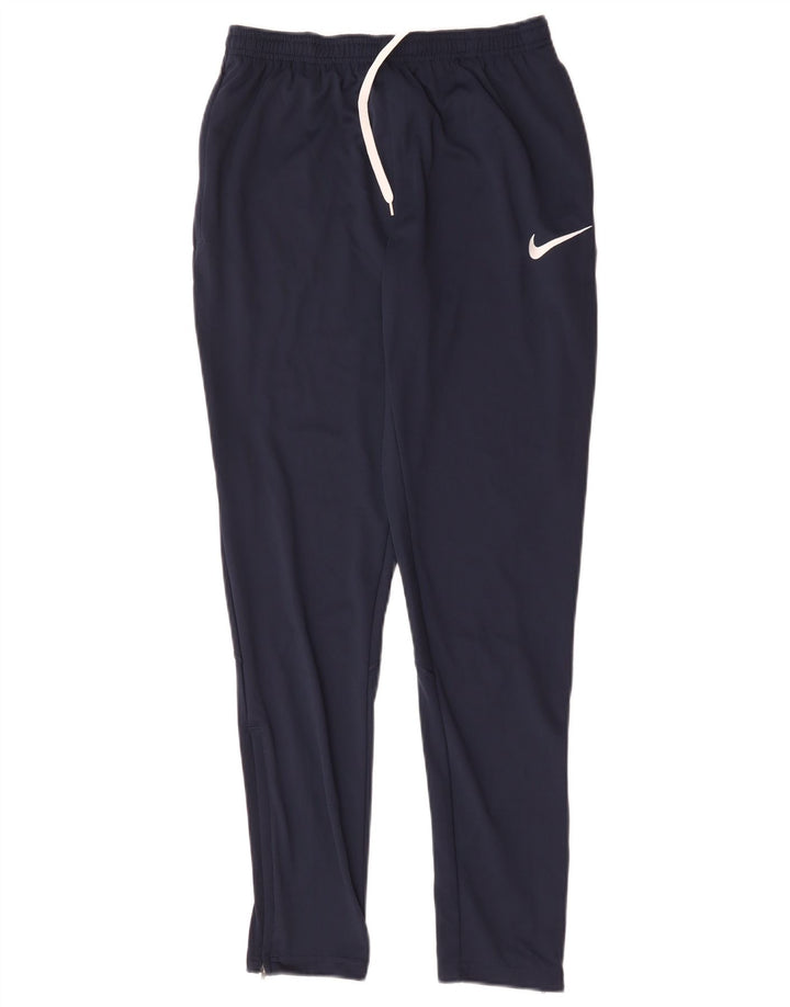 Мужские спортивные брюки Nike Dri Fit, маленькие темно-синие, полиэстер
