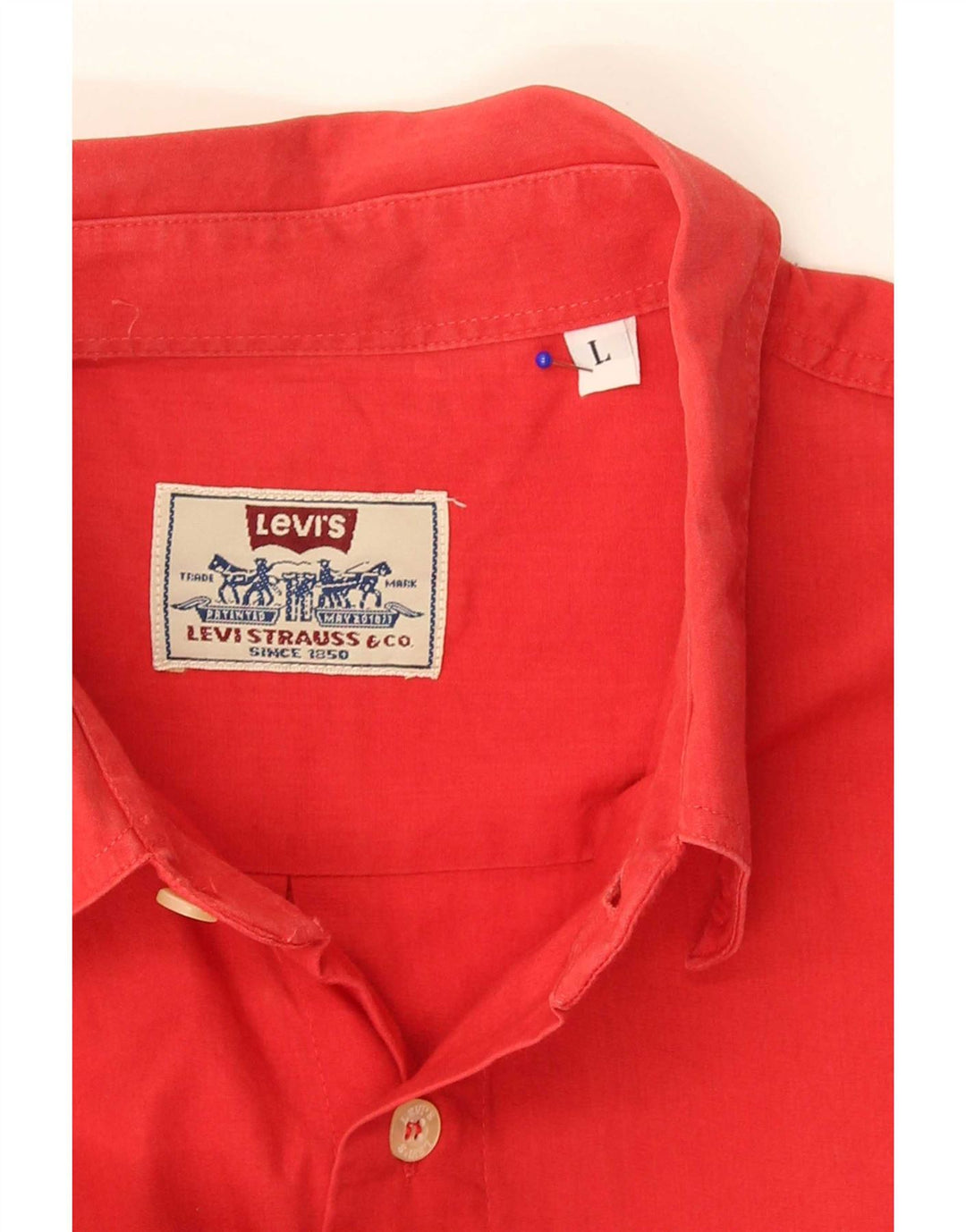 Мужская рубашка с коротким рукавом Levi's, большая красная