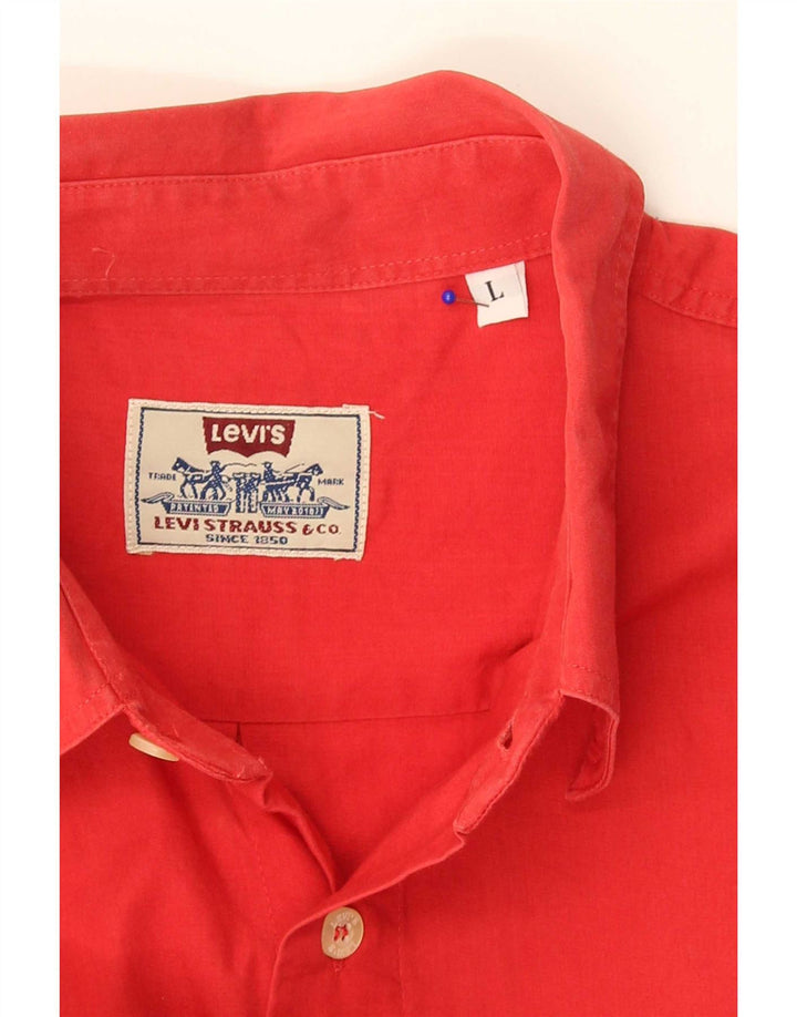 Мужская рубашка с коротким рукавом Levi's, большая красная
