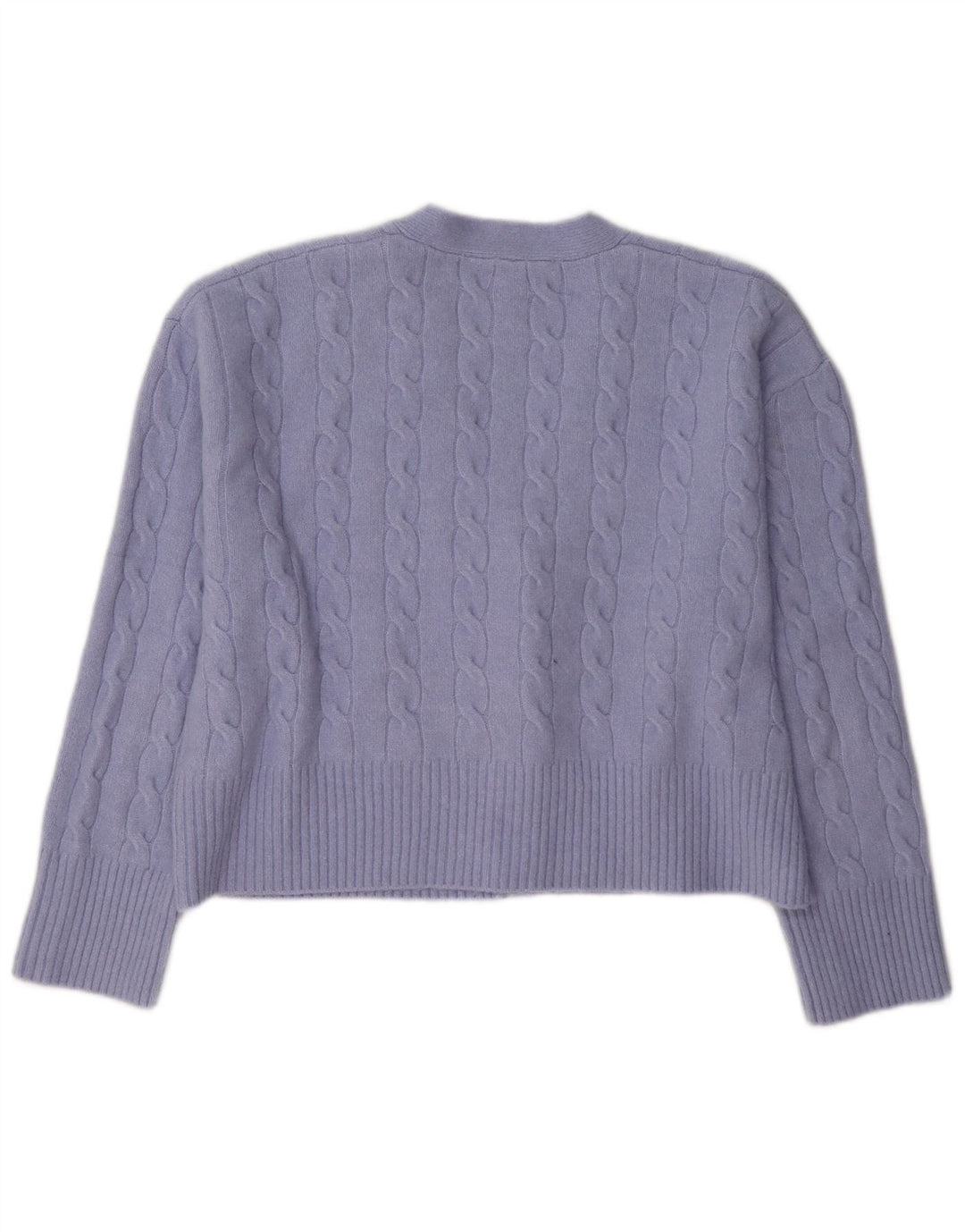 Женский укороченный кардиган Zara UK 14, полиэстер, средний фиолетовый цвет