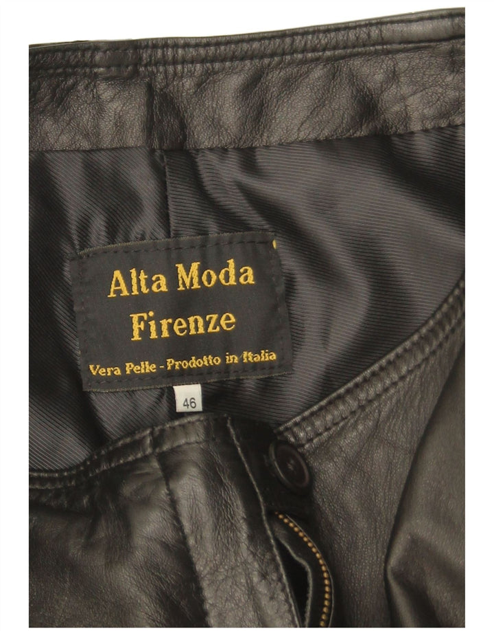 Брюки прямые женские Alta Moda IT 46 большие W28 L30 черные