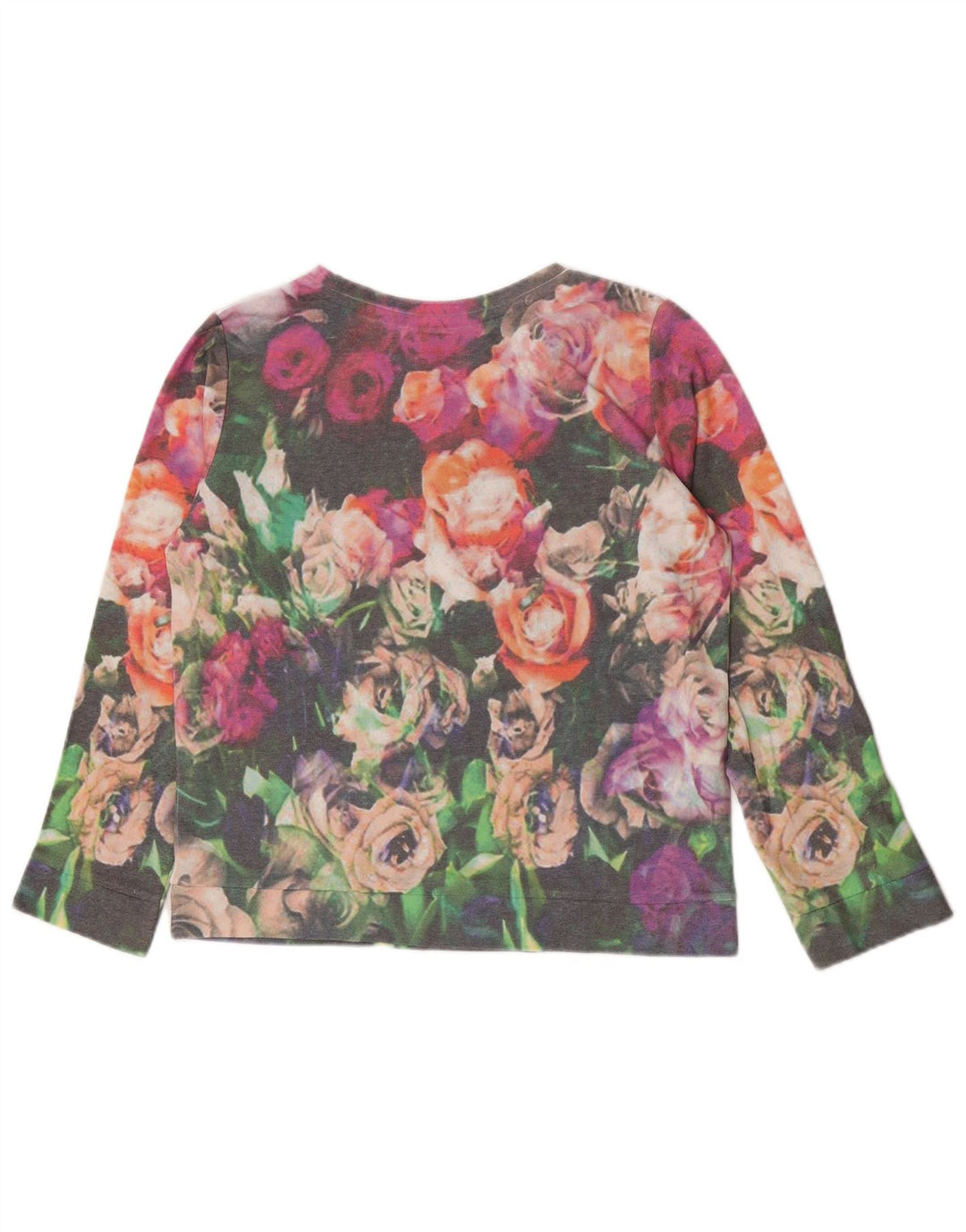 Женский свитер Zara Trafaluc UK 14, средний разноцветный цветочный принт