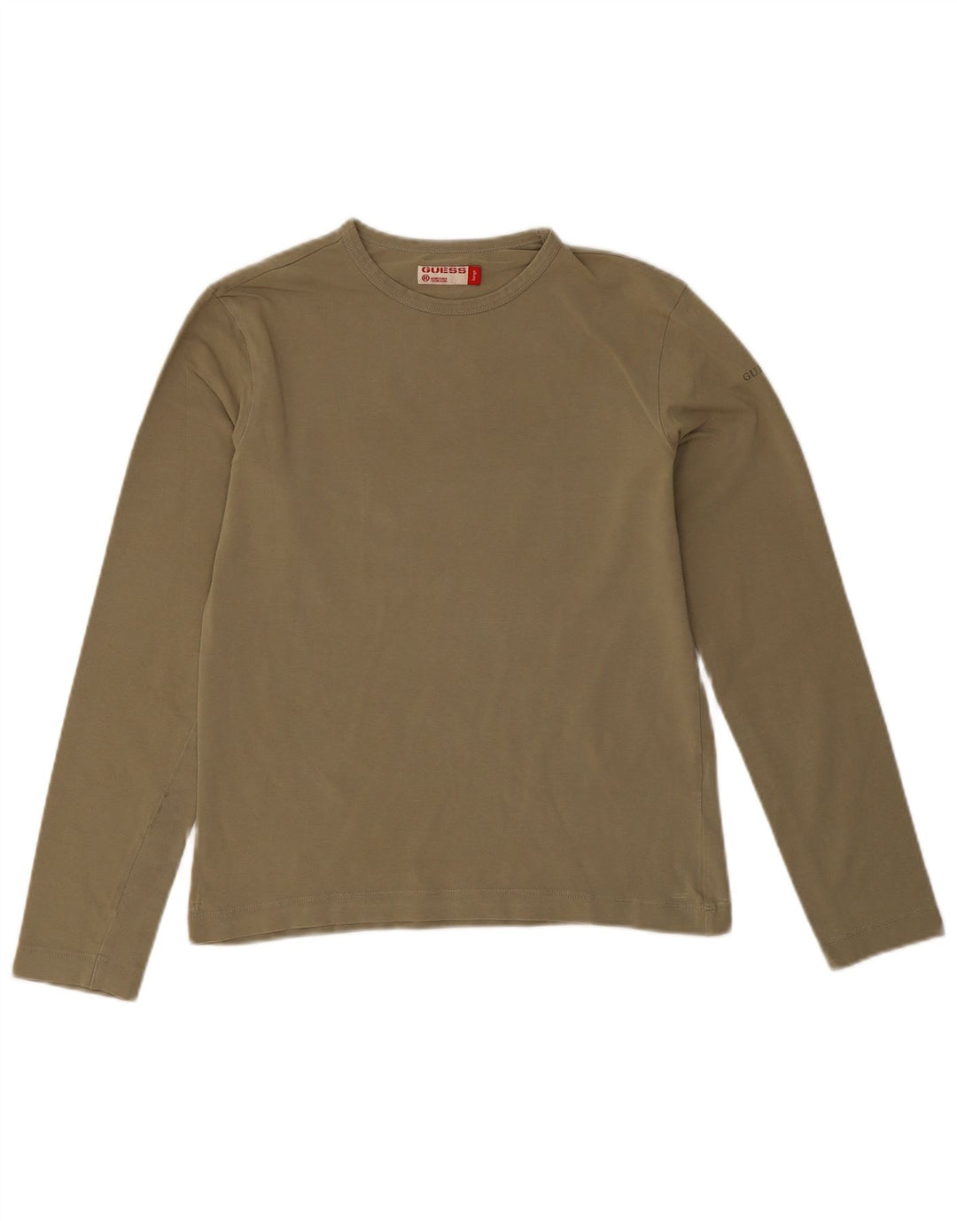 Женский топ Guess с длинным рукавом UK 14, цвет хаки, большой размер