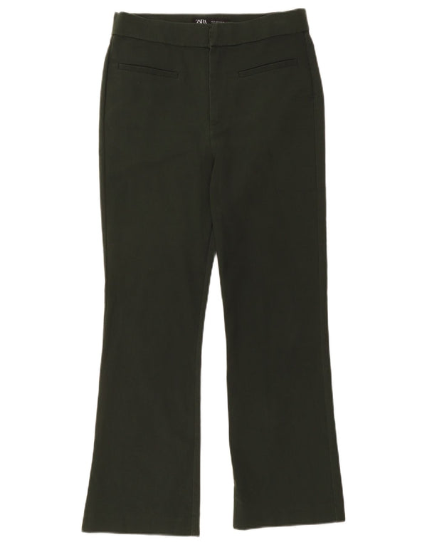 Zara Женские укороченные брюки Bootcut Medium W28 L25 Хаки