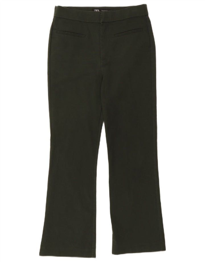 Zara Женские укороченные брюки Bootcut Medium W28 L25 Хаки
