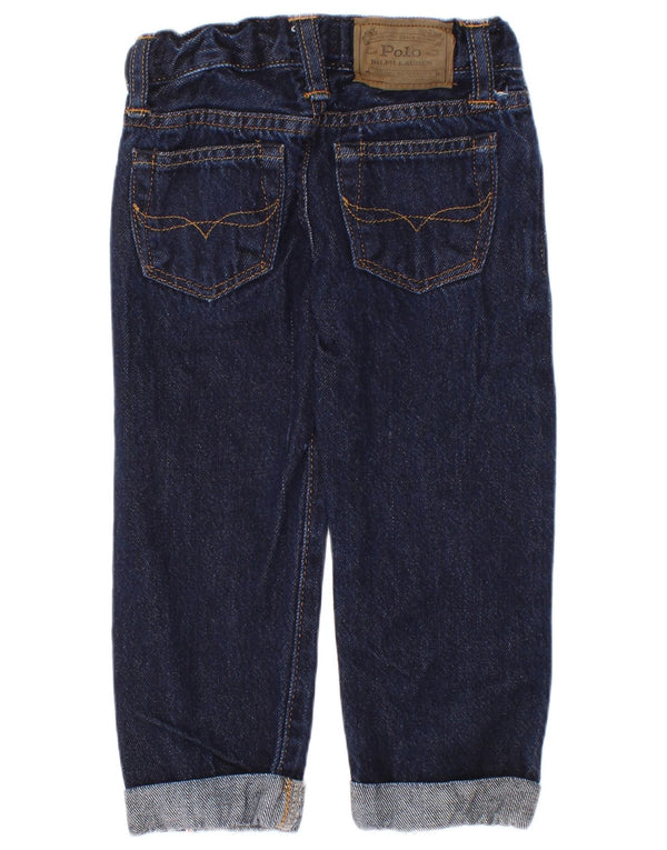 Polo Ralph Lauren Boys Straight Jeans 2-3 Years W20 L13 Navy Blue Cotton