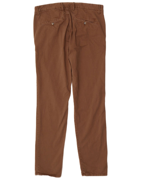 Мужские узкие брюки-чиносы Gant W36 L34, коричневые, хлопковые