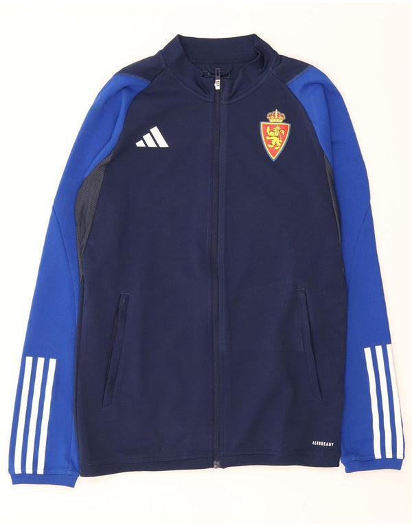 Adidas Mens Aeroready Tracksuit Top Jacket Small Navy Blue Colourblock
