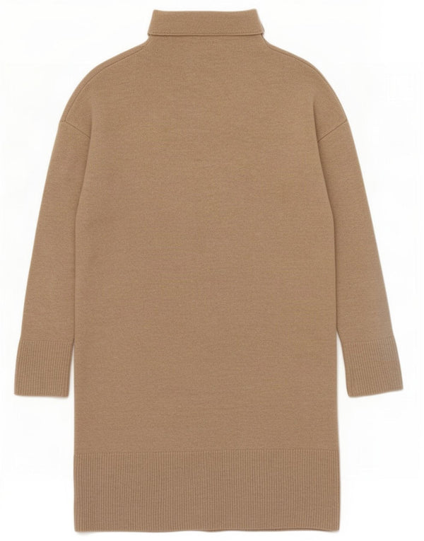 Женский джемпер свободного кроя Massimo Dutti UK 6 XS, бежевый, шерсть