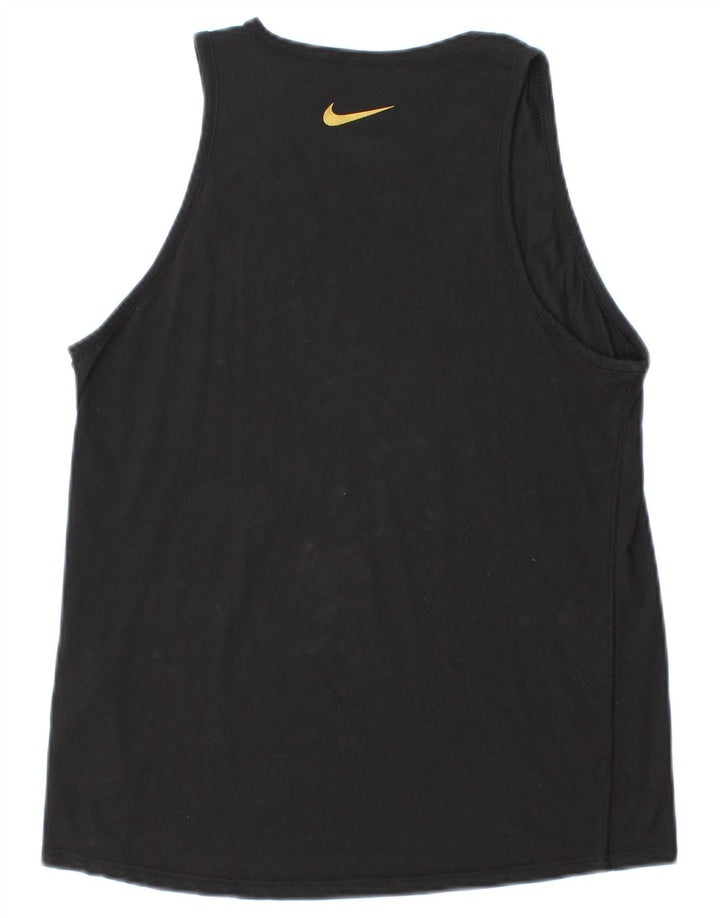 Мужской жилет с графическим принтом Nike Athletic Cut, маленький черный хлопковый топ