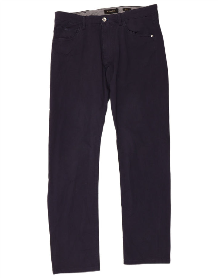 MASSIMO DUTTI Мужские повседневные брюки Slim Fit EU 42 Large W32 L31 Темно-синие