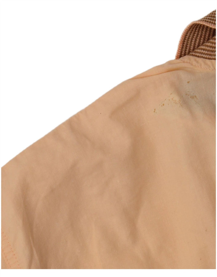 Мужская рубашка-поло Donny & Max XL из хлопка в коричневую полоску