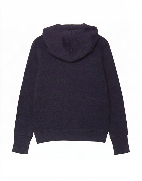 Женский джемпер с капюшоном Superdry UK 10, маленький темно-синий, хлопок