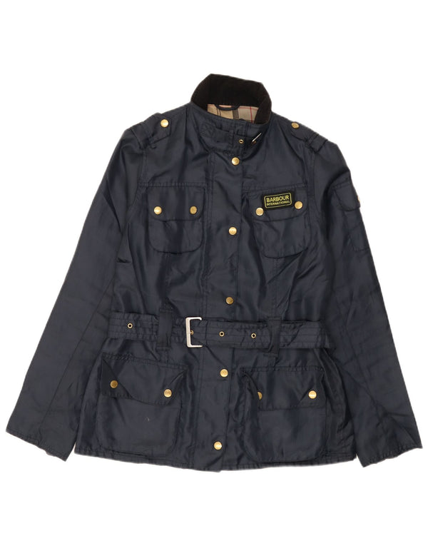 Женская куртка Barbour UK 10, маленький размер, темно-синий, полиэстер