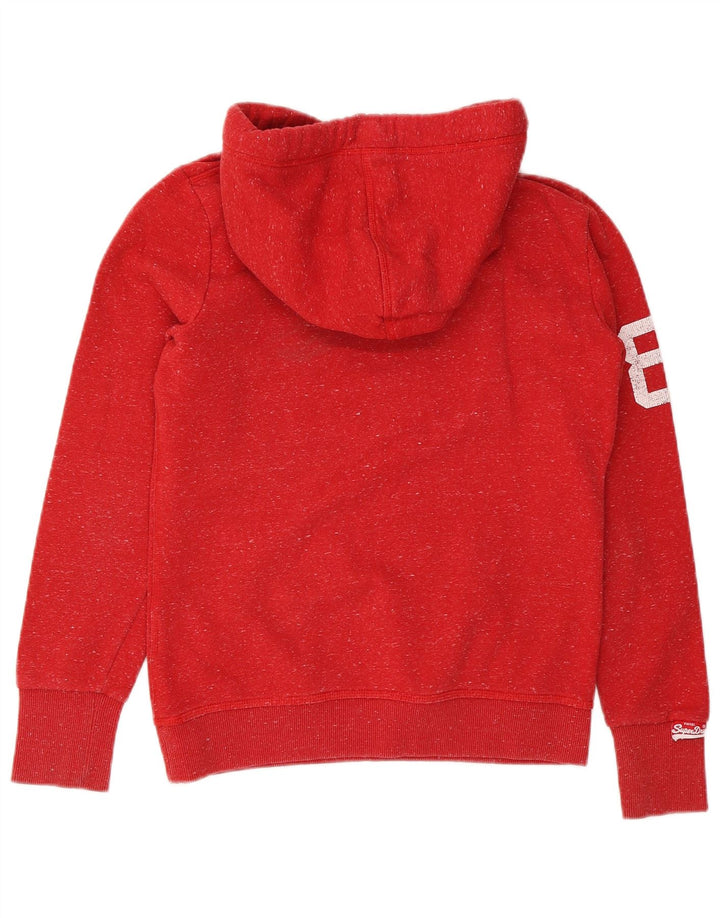 Мужской джемпер с капюшоном Superdry с рисунком, средний красный полиэстер в крапинку