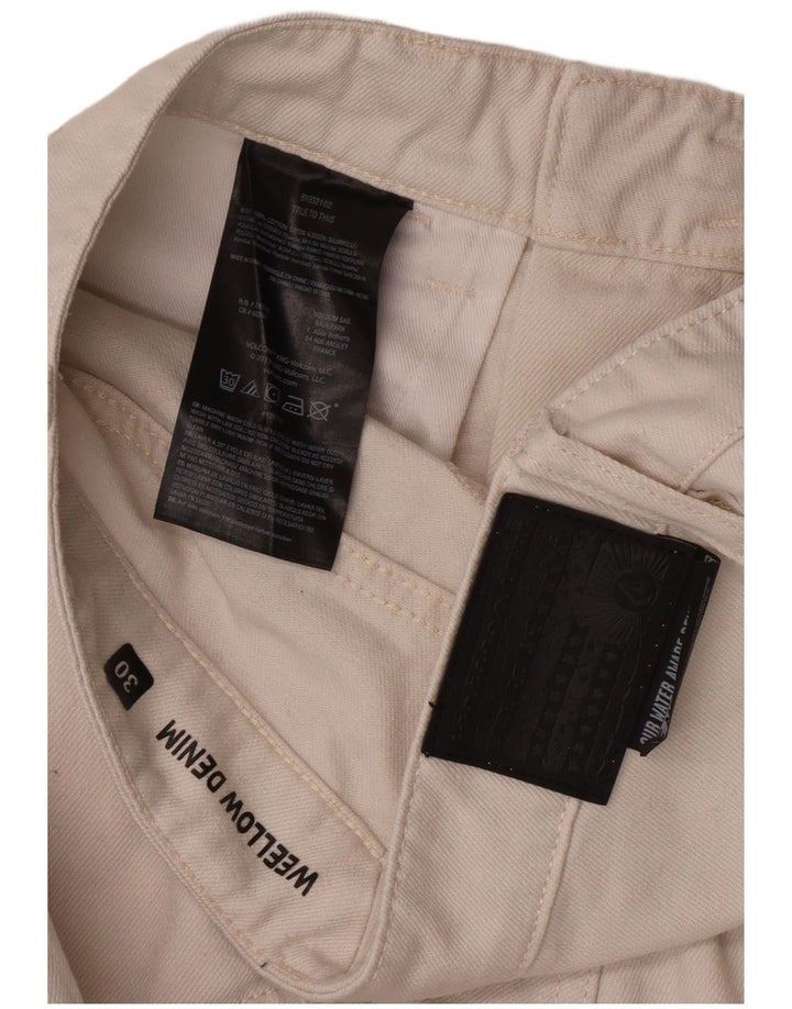 Мужские укороченные джинсы Volcom W30 L25, белый хлопок