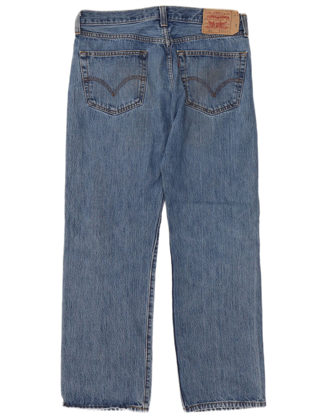 Мужские прямые джинсы Levi's 501 W36 L30 синие, хлопок