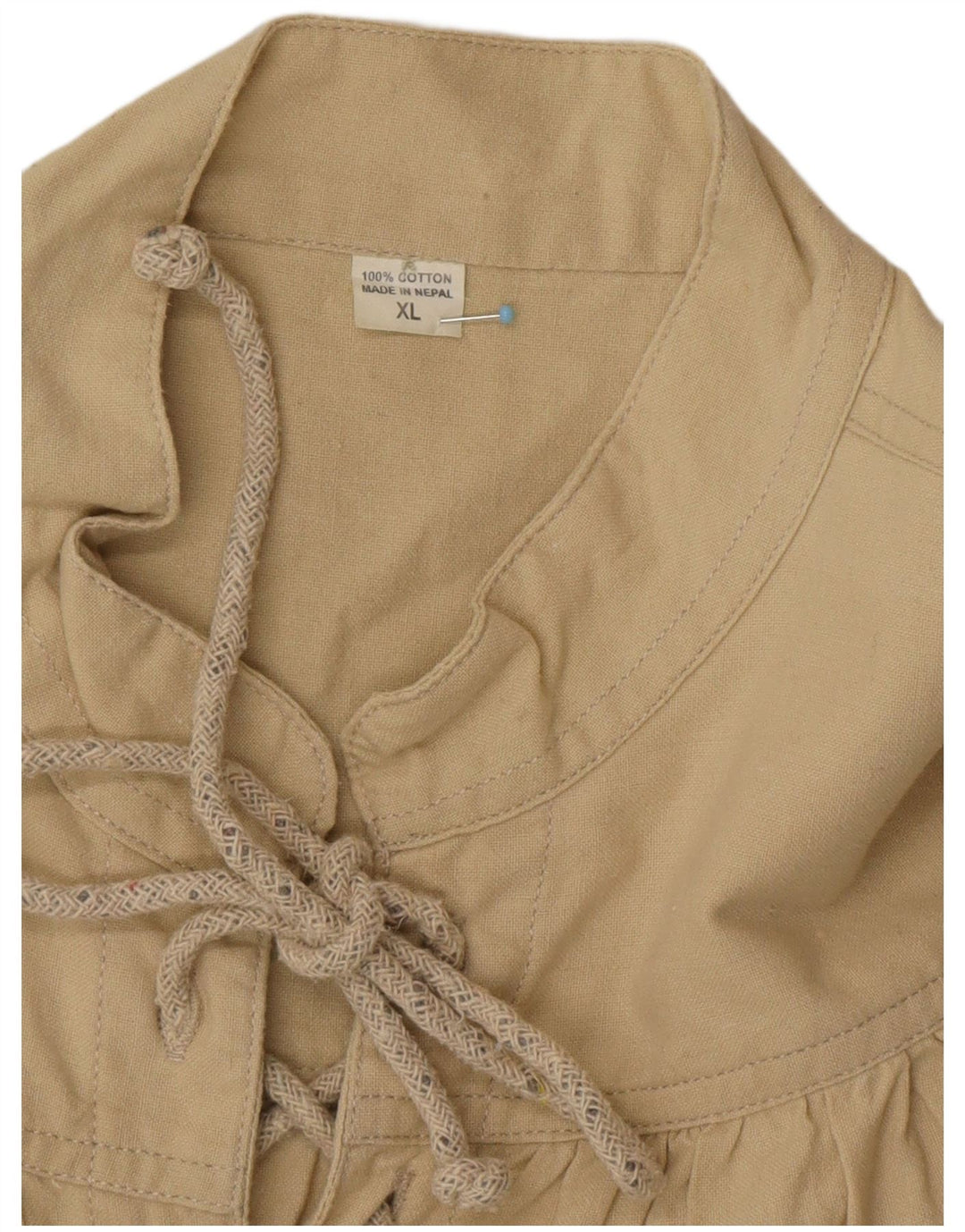 Мужская рубашка-пуловер VINTAGE XL, зеленая хлопковая богемная рубашка