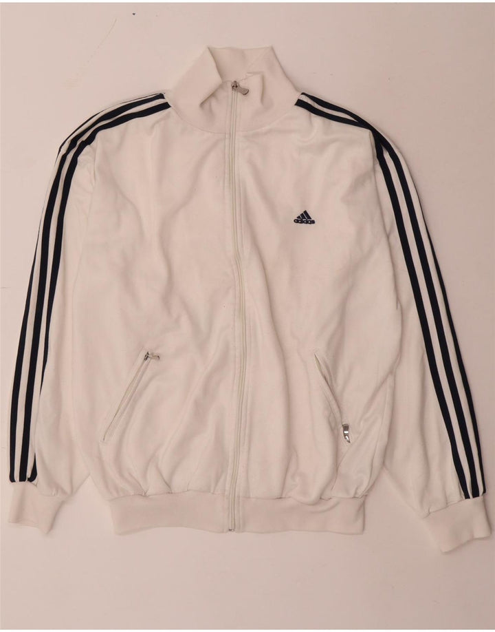 Мужская спортивная куртка Adidas Regular Fit UK 36/38, маленький белый полиэстер