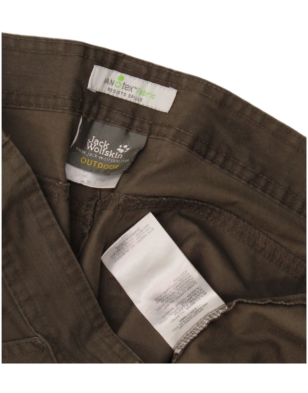 Женские прямые брюки карго Jack Wolfskin, средние W30 L30, хаки, полиэстер