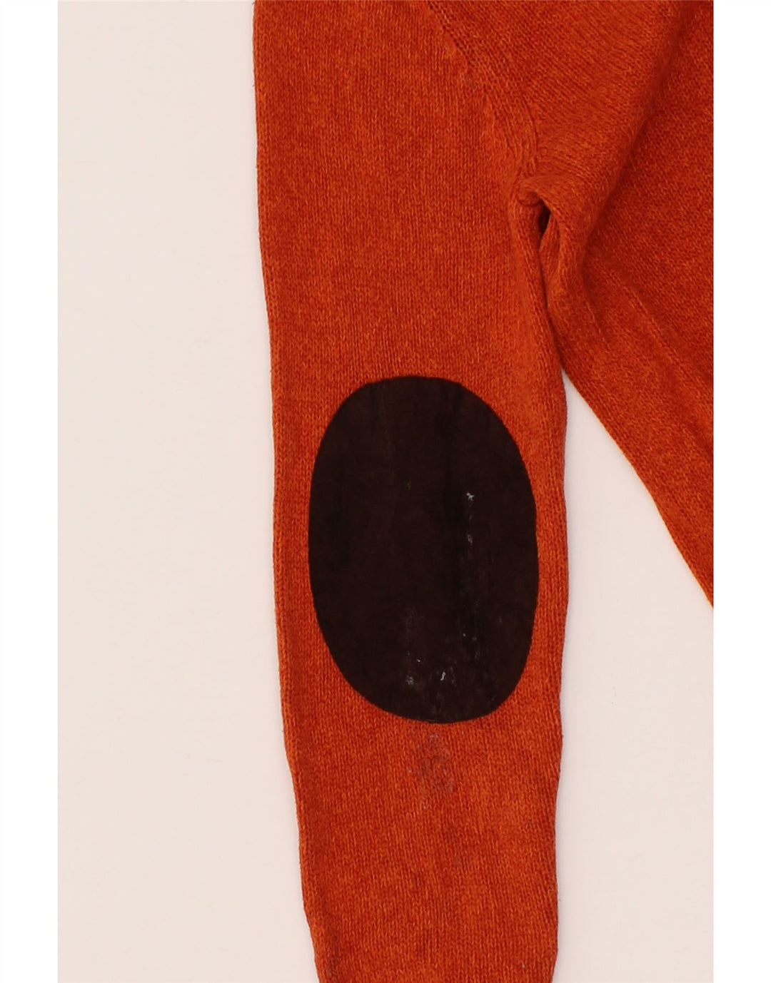 CHAPS Mens Button Neck Jumper Sweater Small Orange Cotton Vintage Chaps and Second-Hand Chaps from Messina Hembry 