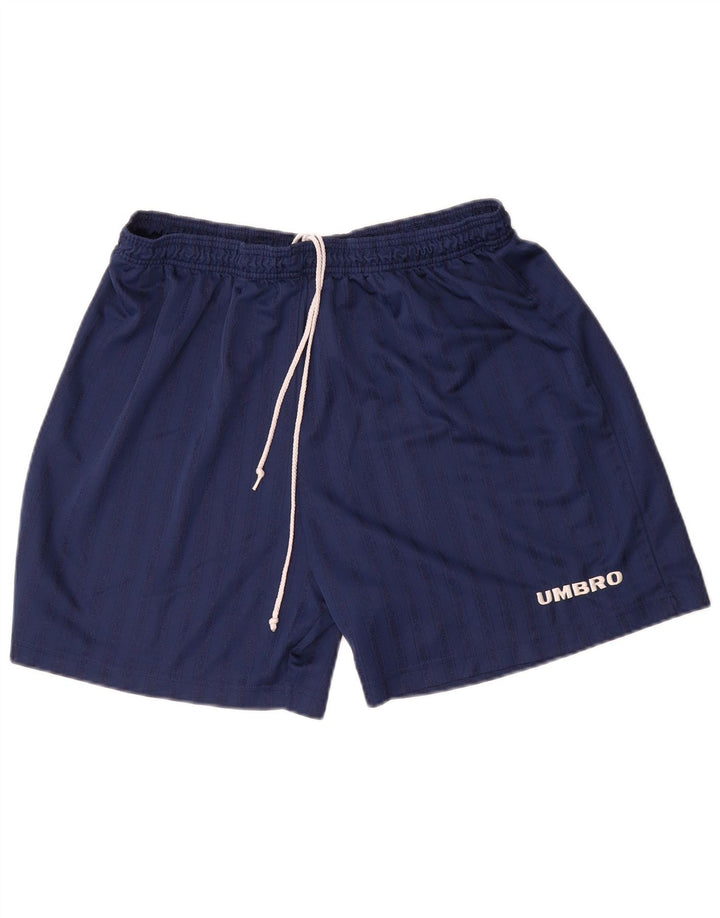Мужские спортивные шорты Umbro XL темно-синие в тонкую полоску из полиэстера