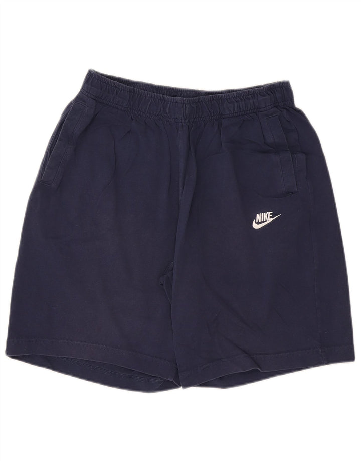 Мужские спортивные шорты Nike большого размера, темно-синие, хлопок