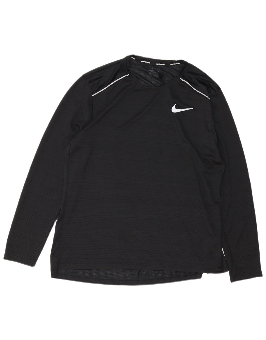 Мужской топ Nike Dri Fit с длинным рукавом XL, черный полиэстер