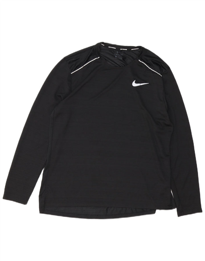 Мужской топ Nike Dri Fit с длинным рукавом XL, черный полиэстер