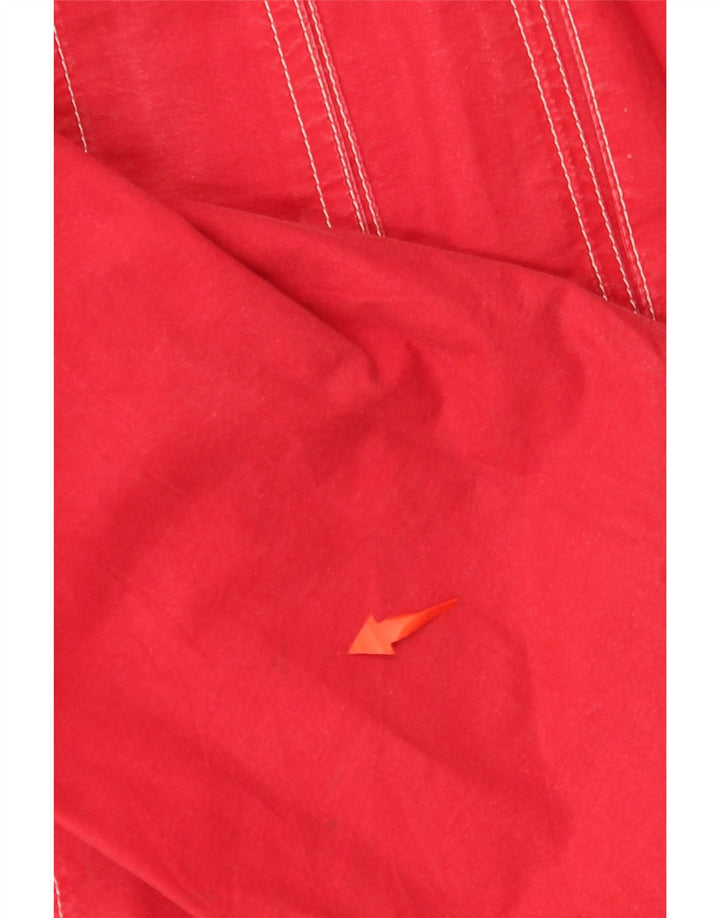 Женская куртка оверсайз с капюшоном MASH UK 14, средний красный хлопок, красный