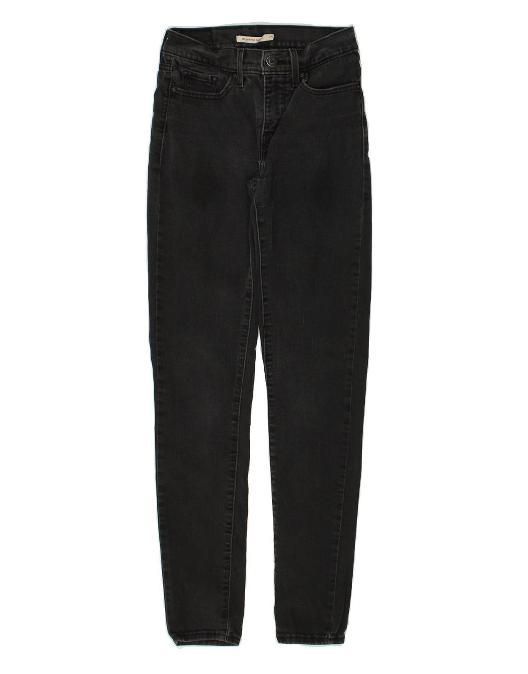 LEVI'S Womens 311 Skinny Jeans W25 L31 Black Cotton | Vintage Levi's | Thrift | Second-Hand Levi's | Used Clothing | Messina Hembry 