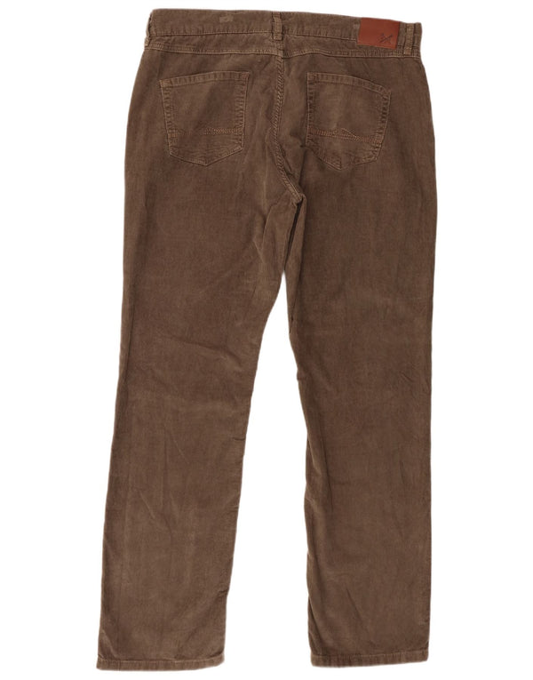 Crew Clothing Мужские прямые вельветовые брюки W36 L31 Коричневый хлопок