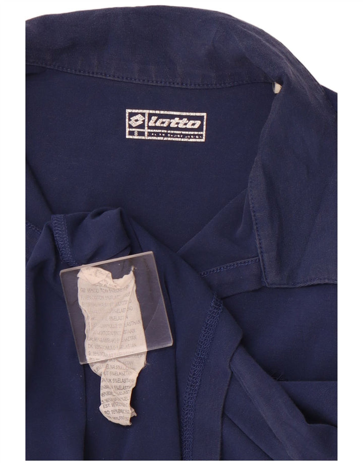 Рубашка-поло LOTTO для девочек 11–12 лет, маленькая, темно-синяя, хлопковая