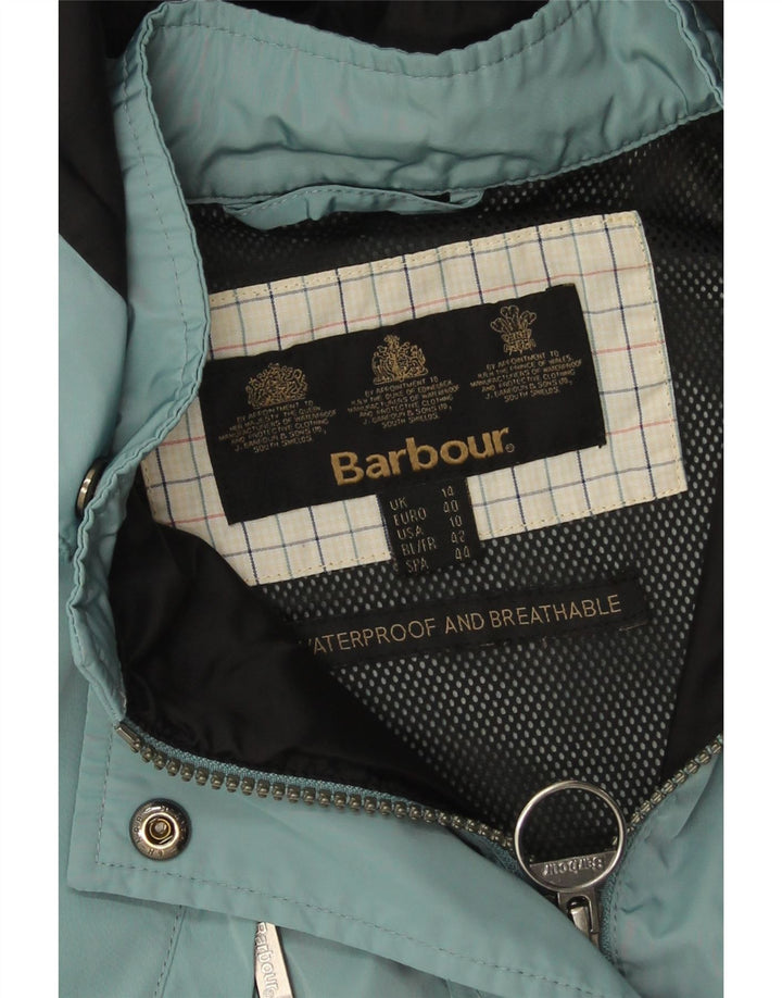 Женская непромокаемая куртка с капюшоном Barbour UK 14, большая синяя