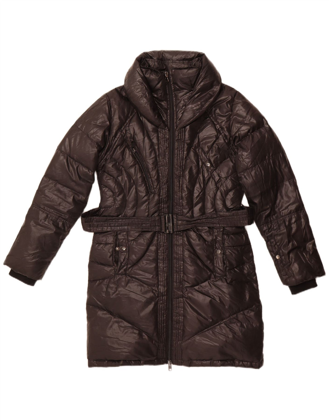 Женское стеганое пальто Bomboogie UK 16, большой черный полиэстер