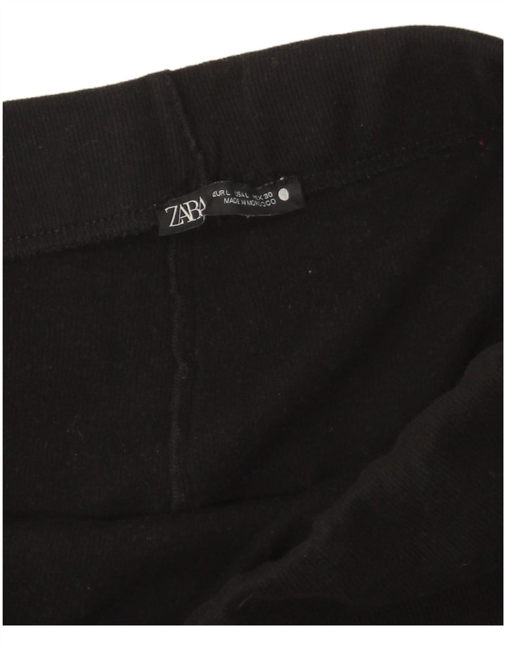 Женская прямая юбка Zara, большая W30, черная