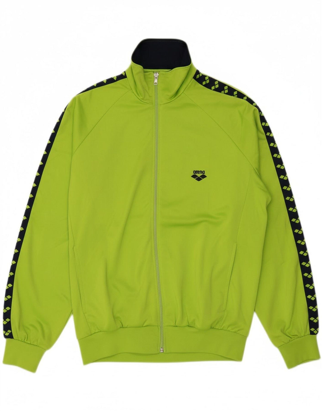 ARENA Mens Graphic Tracksuit Top Jacket XL Green Colourblock Vintage Arena and Second-Hand Arena from Messina Hembry 