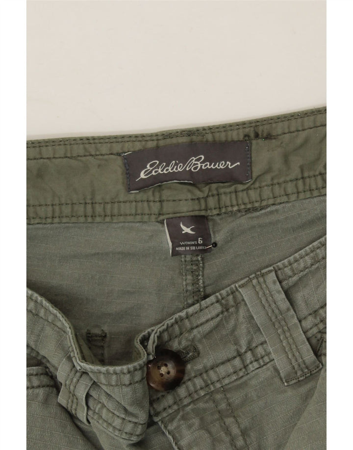 EDDIE BAUER Womens Cargo Shorts US 6 Medium W30  Khaki Cotton Vintage Eddie Bauer and Second-Hand Eddie Bauer from Messina Hembry 