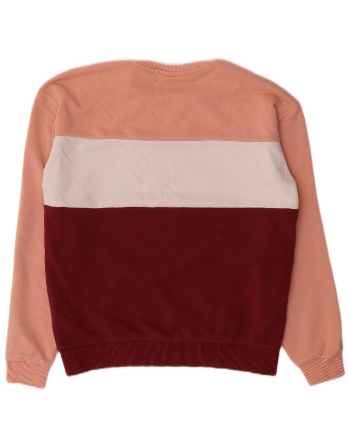 Женский свитер FILA UK 16, большой разноцветный цветной блок