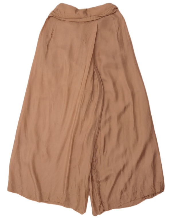Женские повседневные широкие брюки Reiss UK 6 XS W28 L30 коричневые, купро