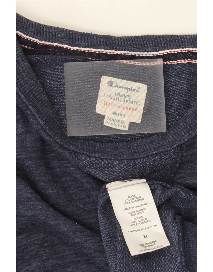 Мужской свитшот Champion Jumper XL, темно-синий, хлопок с крапинками